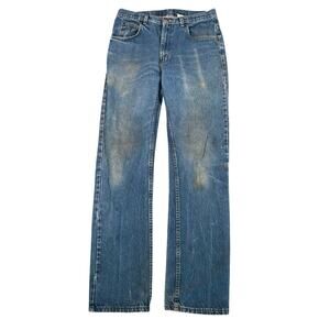 Vintage Key Workwear Denim Jeans Work Pants 32x36 Distressed Faded